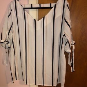 SHEIN striped blouse